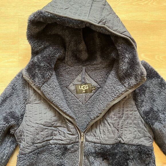 UGG Makayla Nylon Sherpa Jacket-Size S - Picture 6 of 12